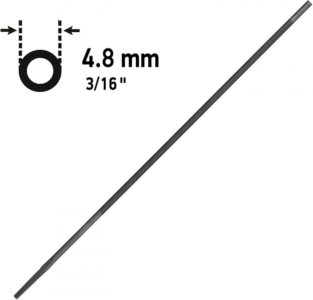 Vīle apaļā Oregon 4.8 mm