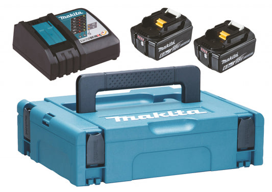 Lādēšanas komplekts Makita 198116-4, 18V, 2XBL1860B, DC18RC, MAKPAC